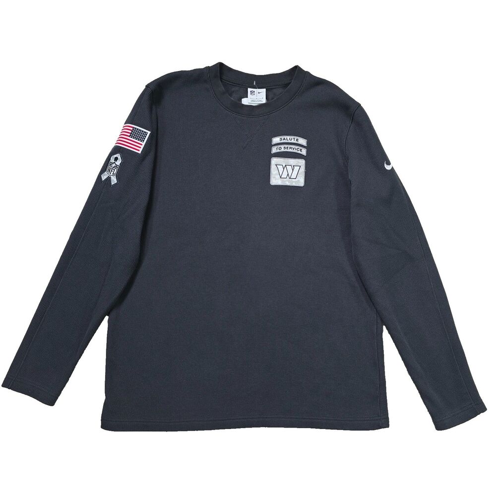 Nike Gray Thermal Salute To Service Washington Commanders NFL Mens L Staff Worn